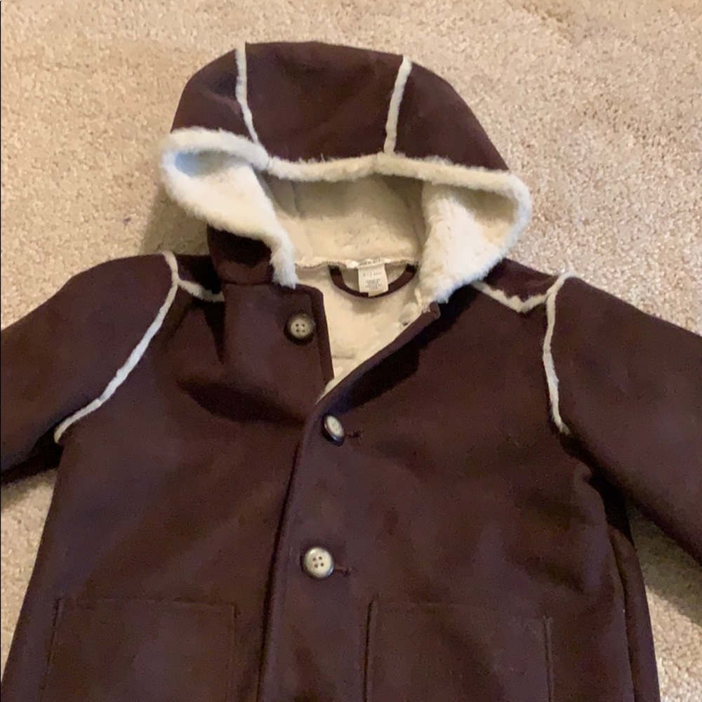 Faux suede coat